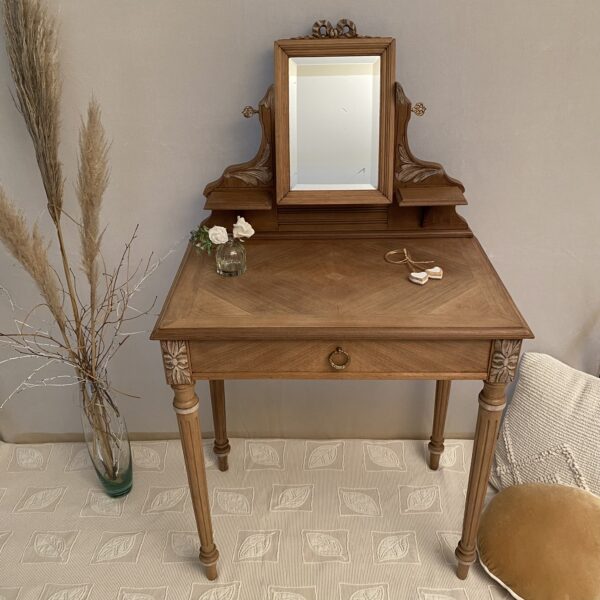 Coiffeuse ancienne restaurée – Image 3