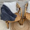 IMG_E8528 Fauteuil(s) restauré(s) en rotin, bambou et lacets en cuir.