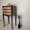 Chevet style Louis XV avec marqueterie relooké – Image 2