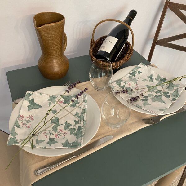 Table bois carrée relookée – Image 9