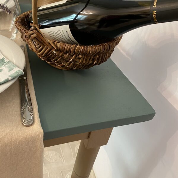 Table bois carrée relookée – Image 12