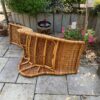 Bain de soleil ou chaise longue en rotin rénové(e)