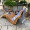 Bain de soleil ou chaise longue en rotin rénové(e)