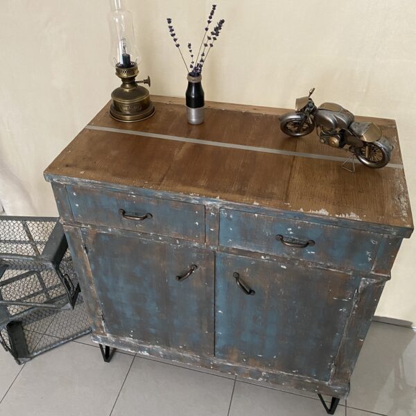 Buffet bois relooké - Style industriel – Image 2