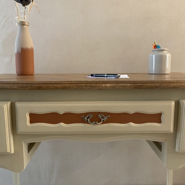 Bureau bois Style Louis XV relooké – Image 4