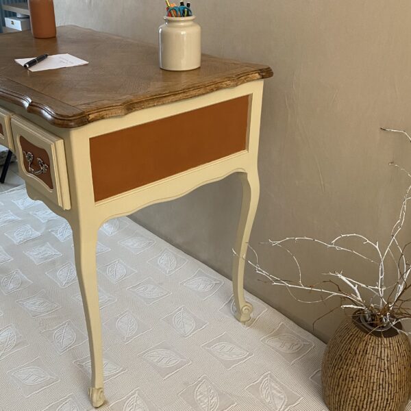 Bureau bois Style Louis XV relooké – Image 10