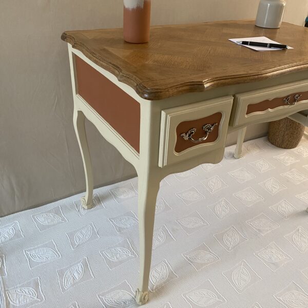 Bureau bois Style Louis XV relooké – Image 11
