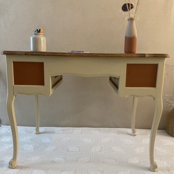 Bureau bois Style Louis XV relooké – Image 12