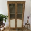 Armoire portes vitrées en bois, relookée – Image 11