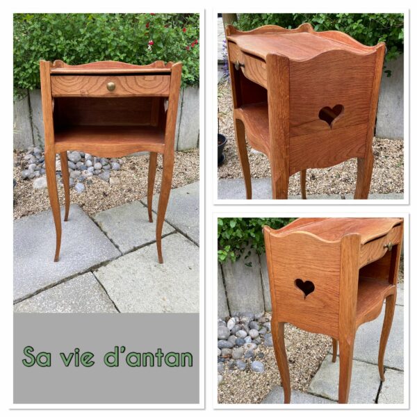 Chevet bois Style Louis XV relooké – Image 10
